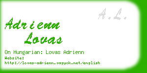 adrienn lovas business card